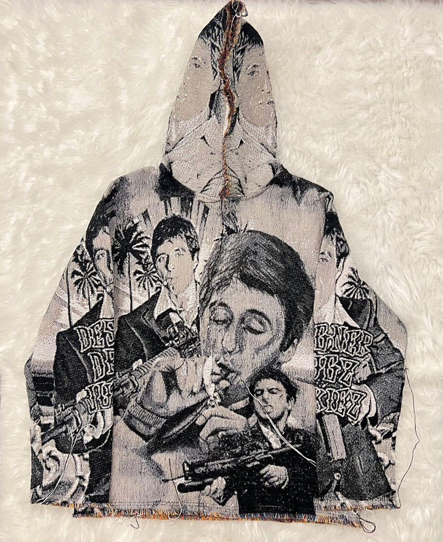 Reversible “Scarface” Knitted Tapestry