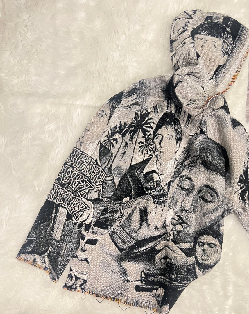 Reversible “Scarface” Knitted Tapestry