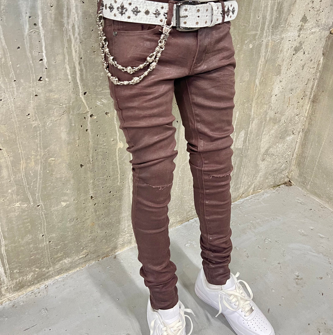 Brown Wax Denim